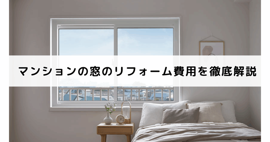 マンションの窓のリフォーム費用を徹底解説